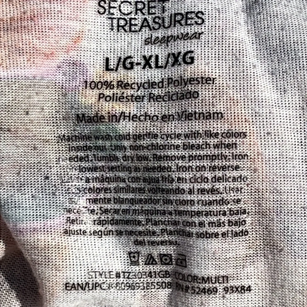 Secret Treasures cats, dogs & bunny sleepwear L-XL
